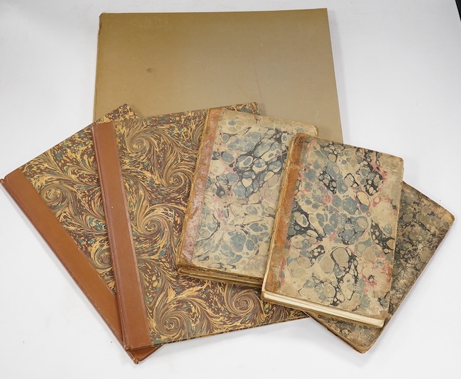 Apollonian Harmony: a collection of celebrated glees, catches, madrigals ... vols. II, III, IV and VI; engraved titles and frontispieces; contemp. calf backed marbled boards, 4to. printed for S.A. and P. Thompson, (ca.17